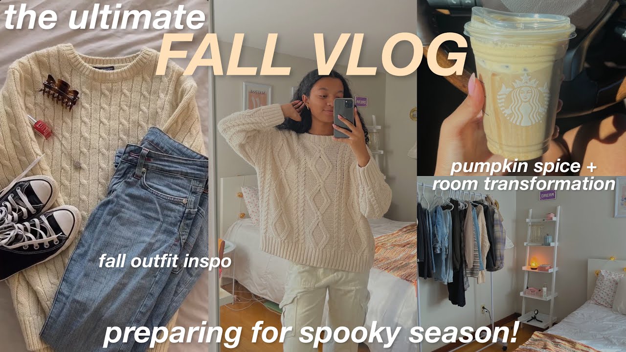 THE ULTIMATE FALL VLOG! preparing for fall, shopping, + what i’m wearing this fall!🍂