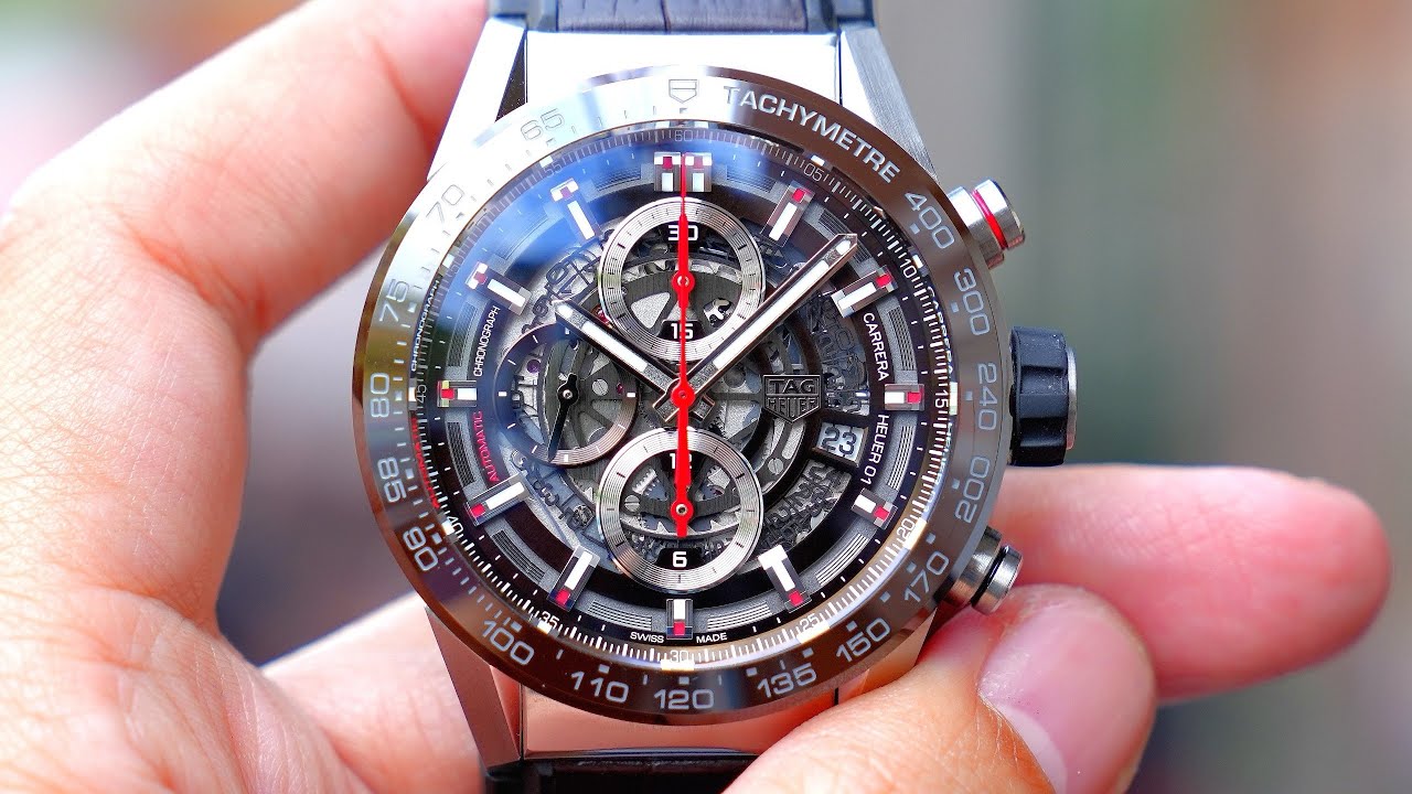 [Đẹp] Tag Heued Carrera Chronograph Skeleton 43mm CAR201U.FC6405 | ICS Authentic 0982298881