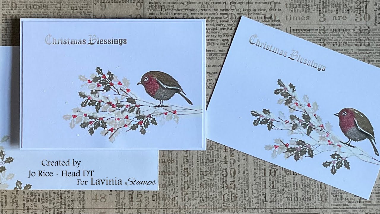 Meet Jemima by Jo Rice #laviniastamps #cardmakingvideo #christmascard