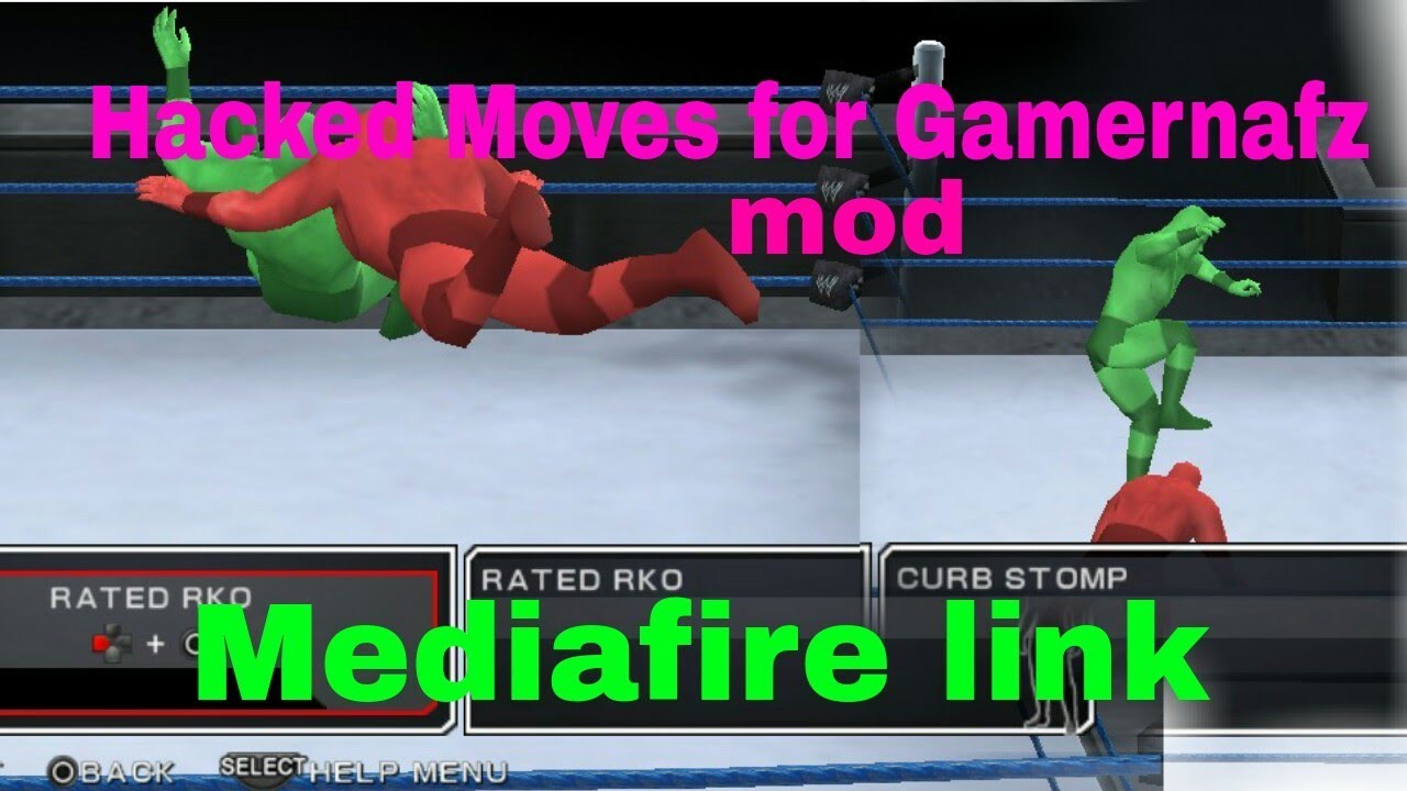 WWE 2K18 PPSSPP Hacked moves v 1 for GAMERNAFZ MOD (curb stomp added)