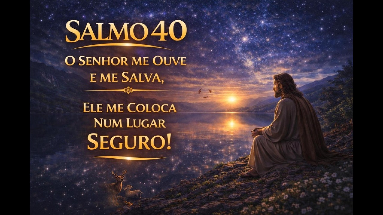🌿 Salmo 40 — Esperei no Senhor | Oração de Esperança e Renovação