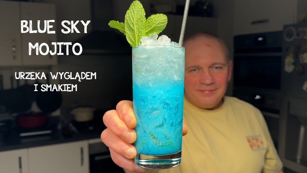 Blue Sky Mojito. Wygląda niesamowicie a smakuje jeszcze lepiej!