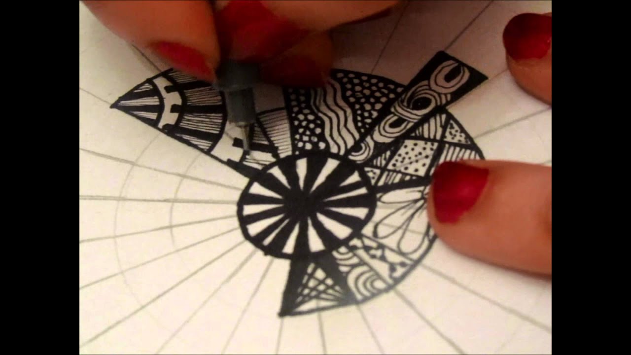 January 3 Zentangle (8x8 Project)