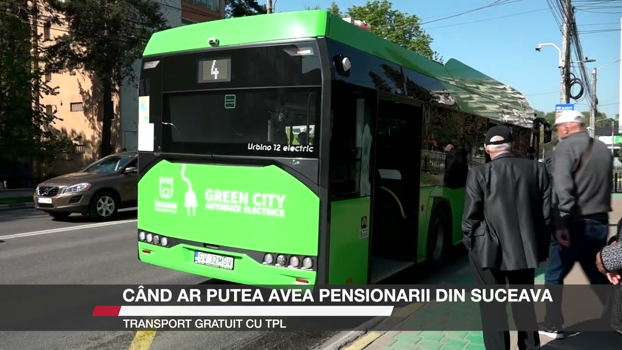 Când ar putea avea pensionarii din Suceava transport gratuit cu TPL