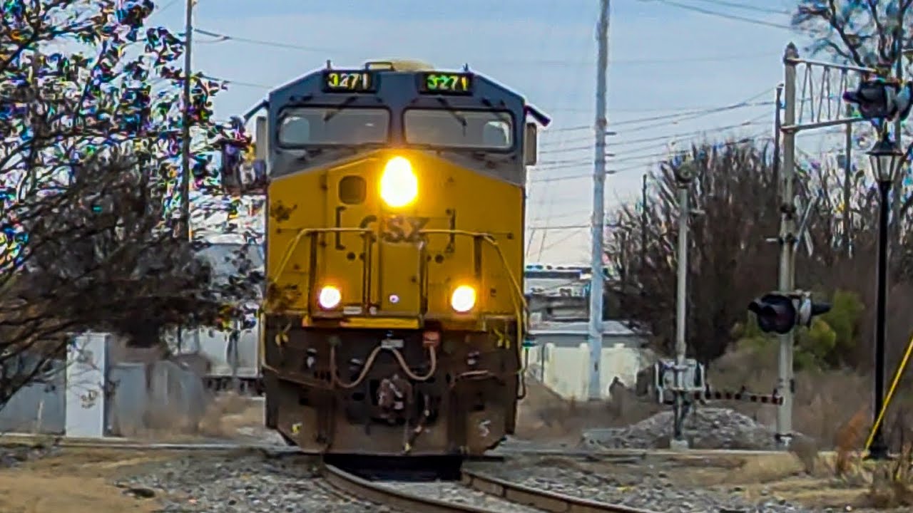 CSX X692 MID DPU AutoRacks Coal Cars Manifest Departing Augusta Ga