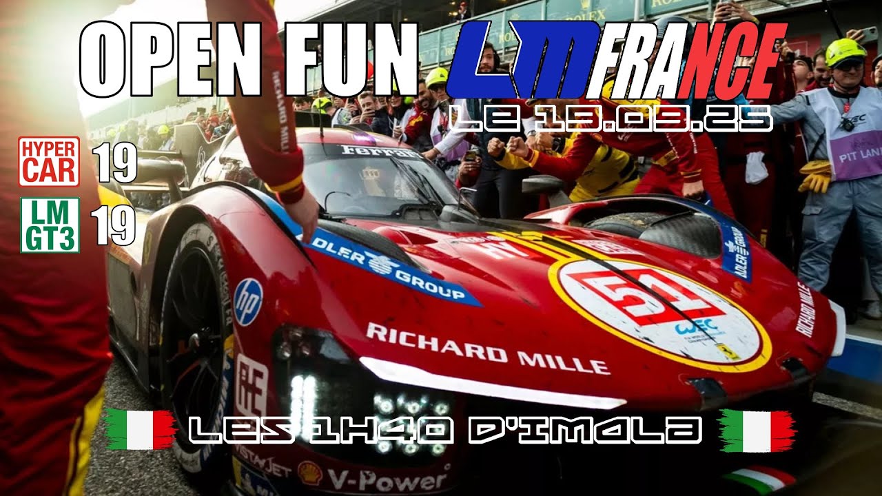 Open LMU 1h40 sur Imola !!