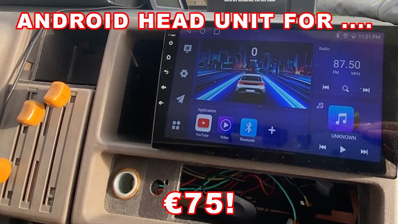 1983 Vintage Rapido 410 motorhome - installing a cheap TEMU Android head unit