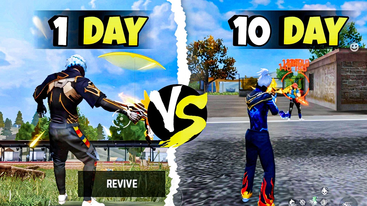 Playing first time Free fire on PC for 10 days 🤔 !