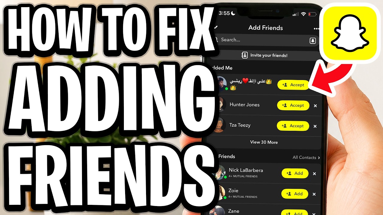 How To Fix Snapchat Adding Friends - Full Guide