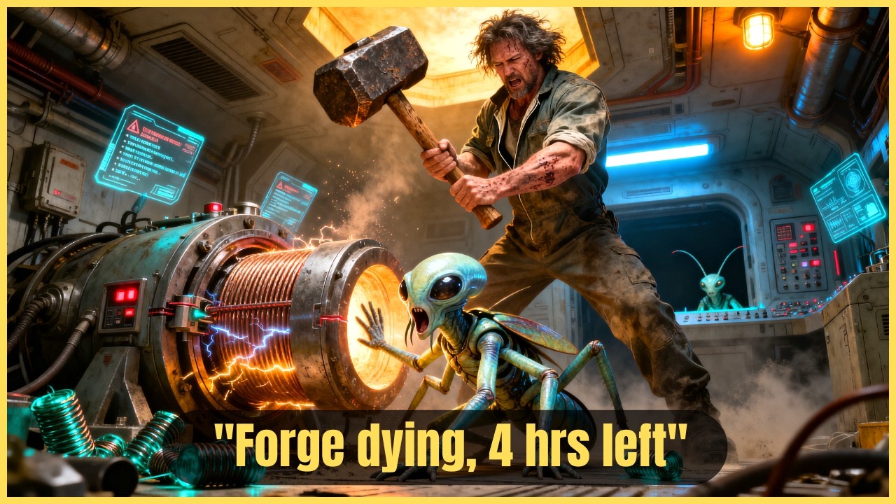 The Alien Watched a Human Fix a Starship Engine With a Sledgehammer — It Worked Perfectly