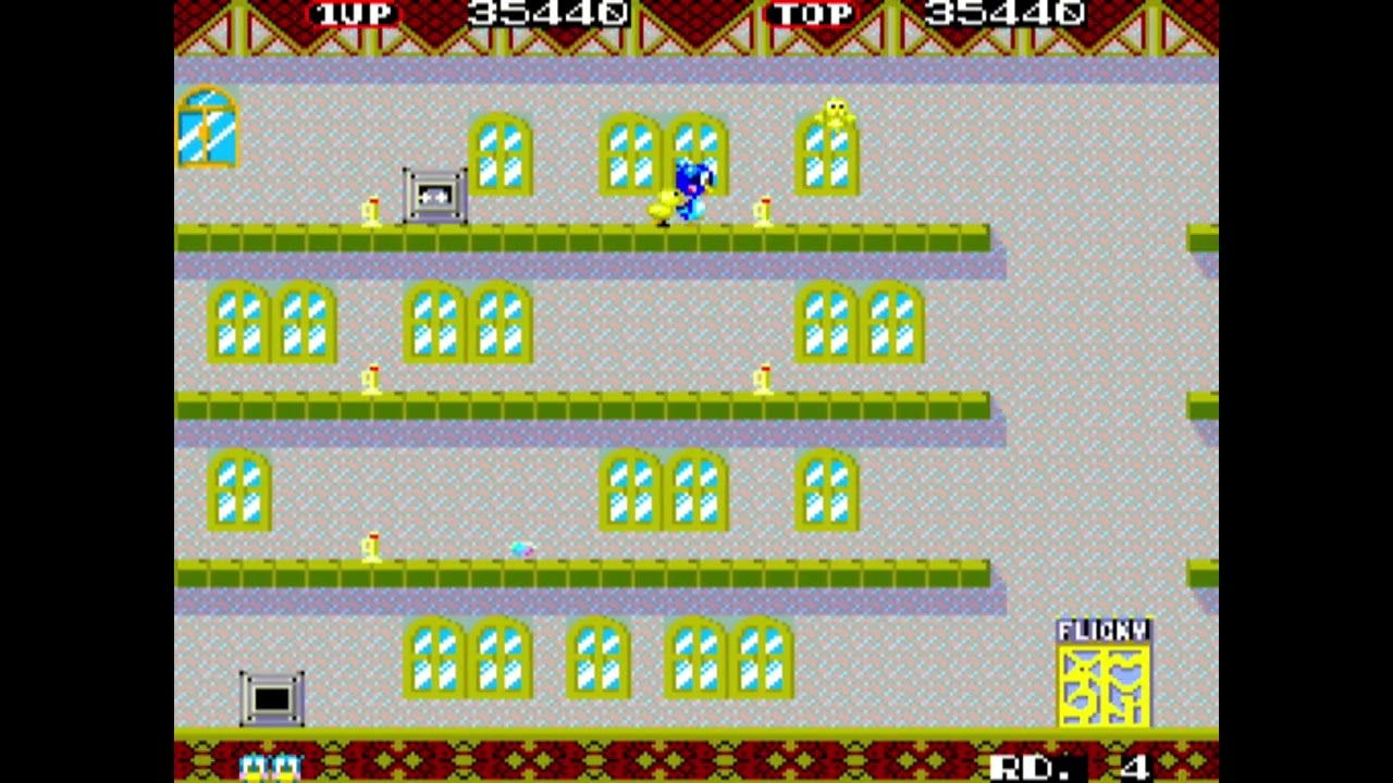 Flicky 128k Version mini gameplay 59,630 score