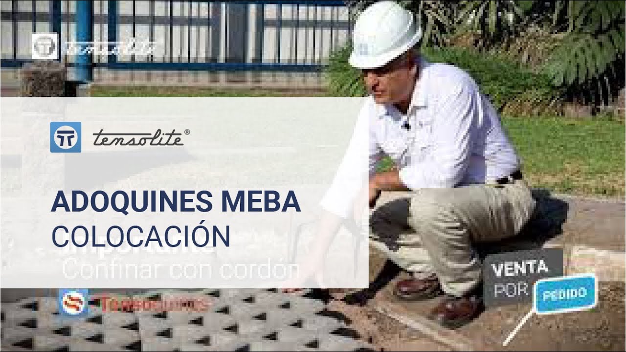 Colocación Adoquines Meba - Tensolite SA