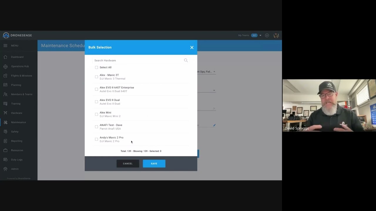 Maintenance Schedule Setup