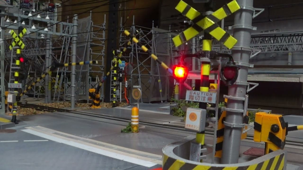 鉄道模型　踏切　(Railroad crossing)