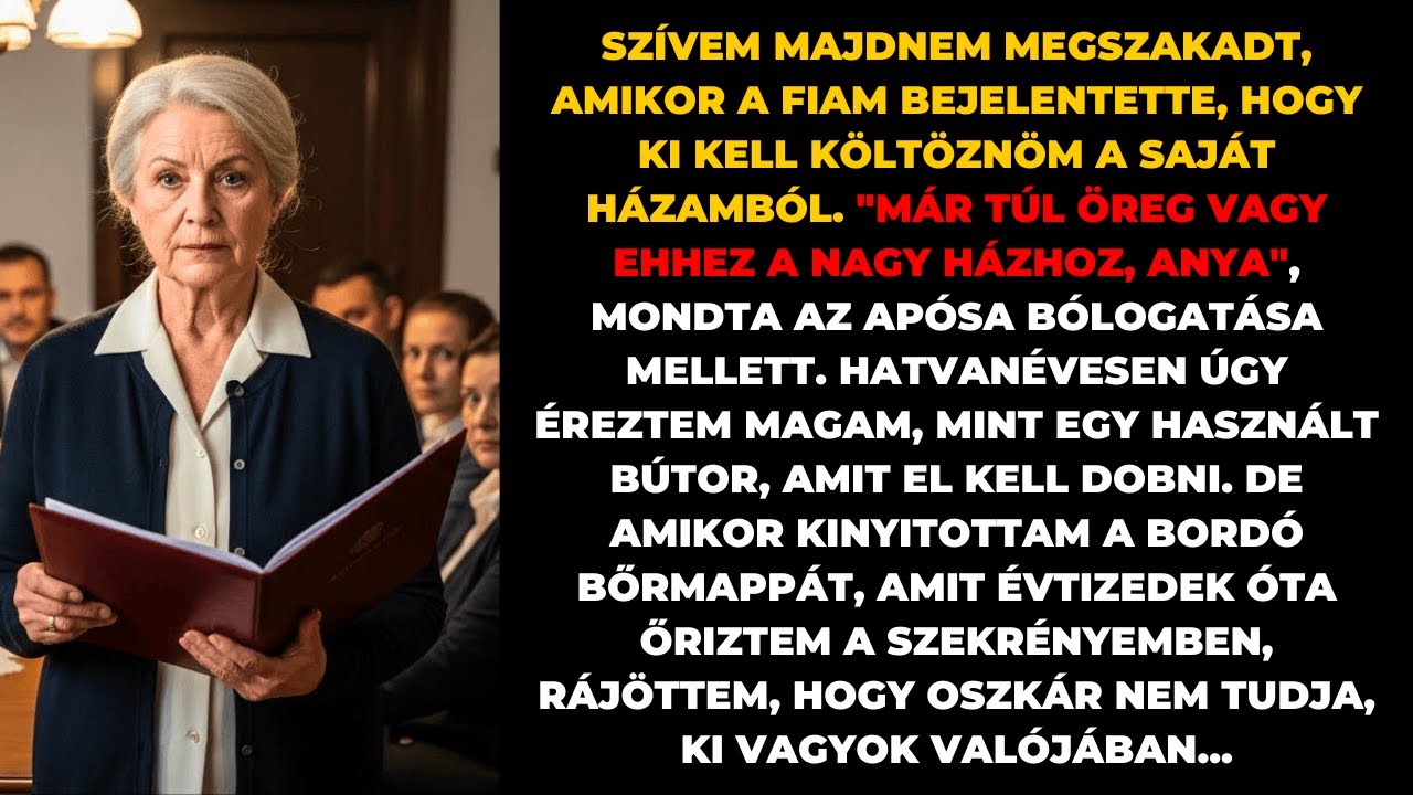 A fiam ki akart lakoltatni az apósa miatt. Amit ezután léptem, attól mindannyian elnémultak