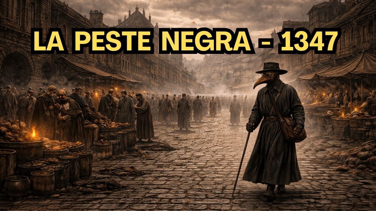 Así fue la Peste Negra en el año 1348 d.C. (Reconstruido con IA)