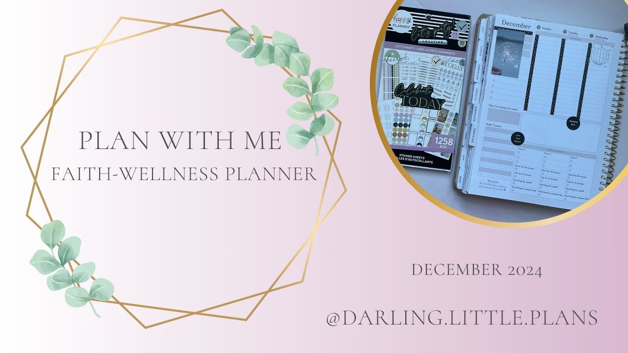 Plan with Me | Faith and Wellness | Two Spreads in my 2024 & 2025 Peacefully Productive Planners