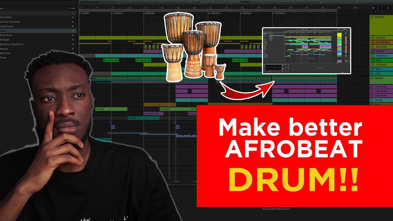 Making that perfect afrobeat drum in ableton | Afrobeat tutorial 2024