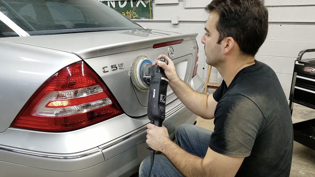 Here's What A $100, 6-Hour Paint Correction & Ceramic Coating Looks Like On A 13-Year-Old C55 AMG!