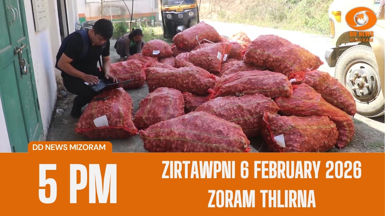 DD News Mizoram Zoram Thlirna | 6 February 2026 | 5:00 PM