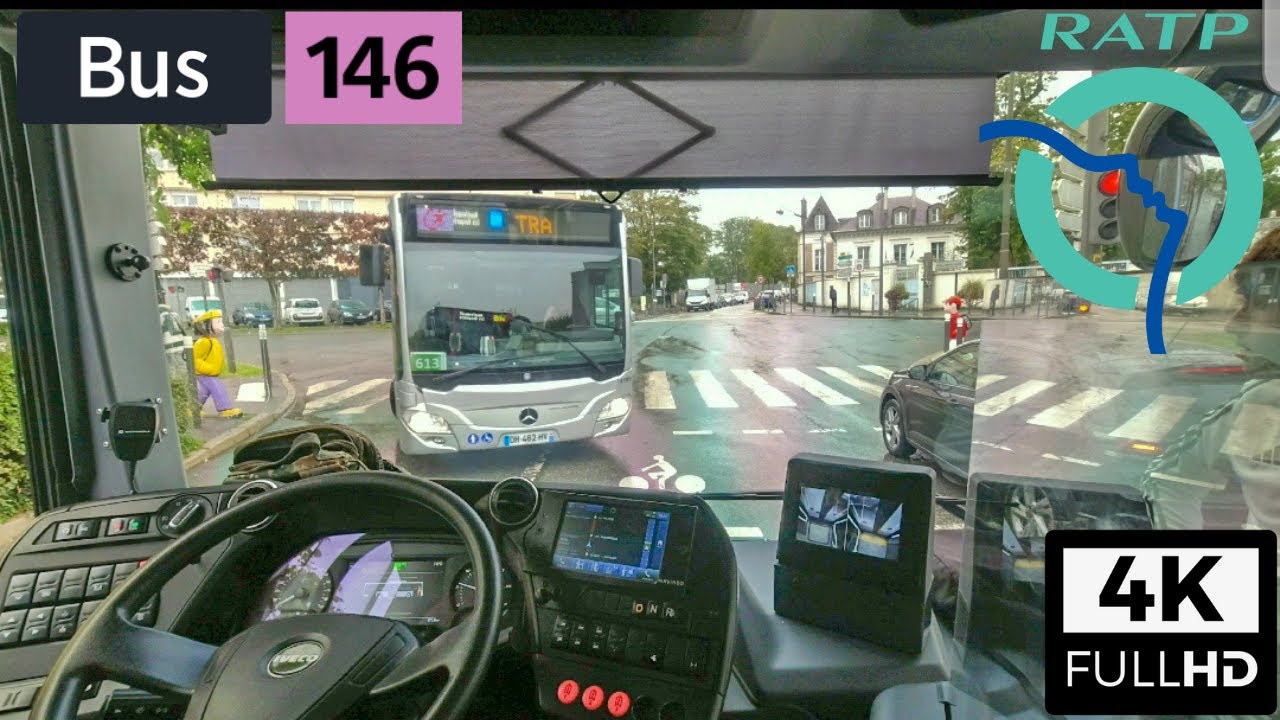 Bus 146 RATP | Le Bourget RER/Montfermeil - Les Bosquets - 4K60FPS