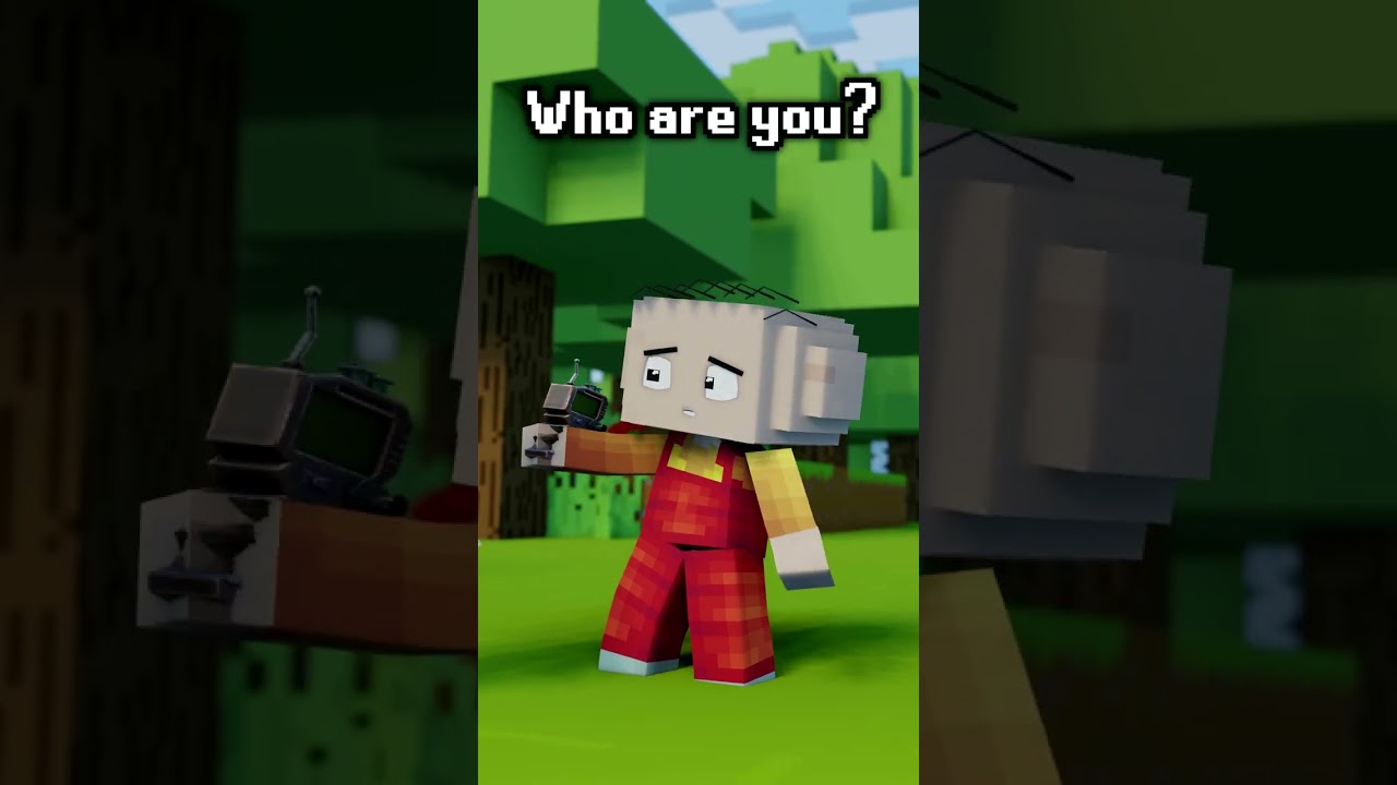BRIAN and STEWIE in MINECRAFT #shorts