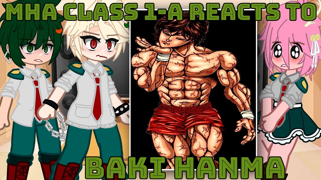 MHA/BNHA Class 1A React To BAKI HANMA - My Hero Academia | Gacha React (Part 1/?) 1.4k Subs Special