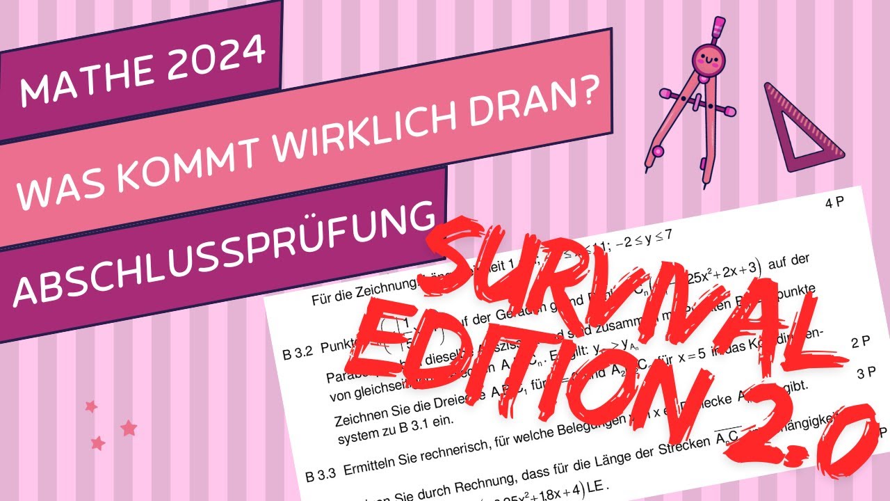 Was kommt wirklich dran? | Abschlussprüfung Mathe 2024 | Survival Edition 2.0