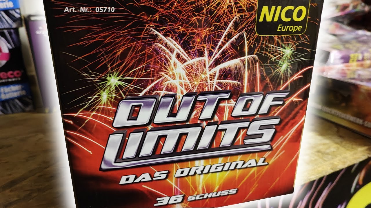 NICO EUROPE OUT OF LIMITS 36 SCHUSS BATTERIE|| CITTI MARKT CA. 40€|| SILVESTER VORFREUDE 2024