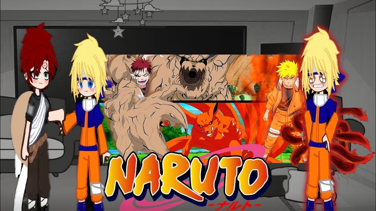 Chunin exam arc react to Naruto vs Gaara  || Part 10 || #anime #naruto #gacha 