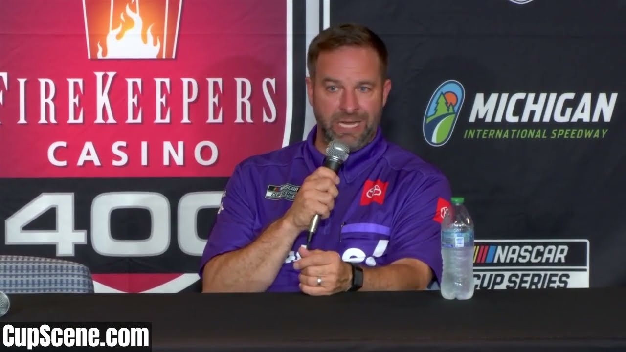 NASCAR at Michigan June 2025: Chris Gayle, Heather Gibbs post race