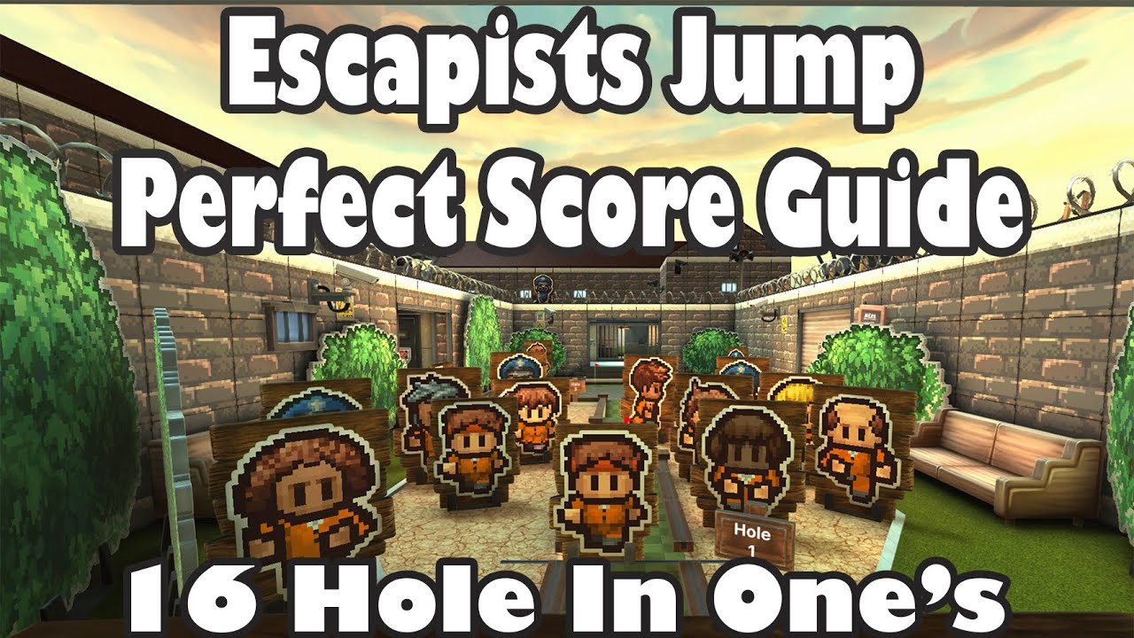 [Golf With Your Friends Jump Guide] Escapists - ALL HOLE IN ONES!!!