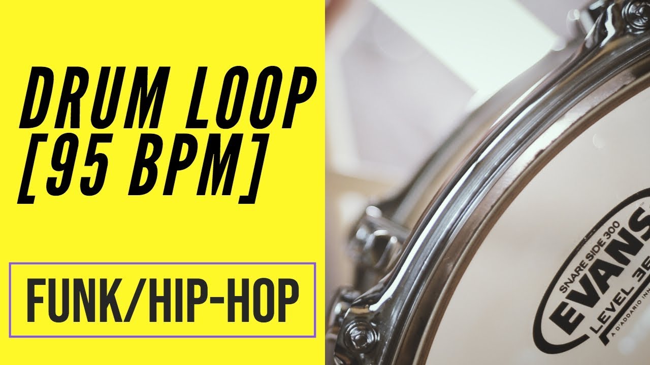 Funk/Hip Hop Drum Loop- 95 BPM - Migsdrummer