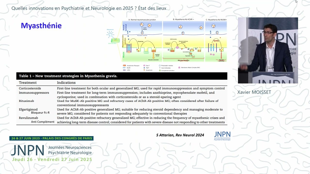JNPN 2025 - Quelles innovations en Psychiatrie et Neurologie en 2025 ? (1/2)