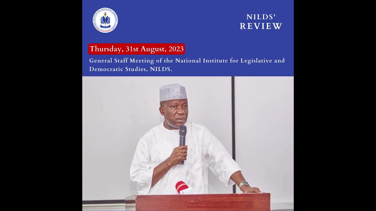 Highlight of last week's activities of the National Institute for Legislative and Democratic Studies