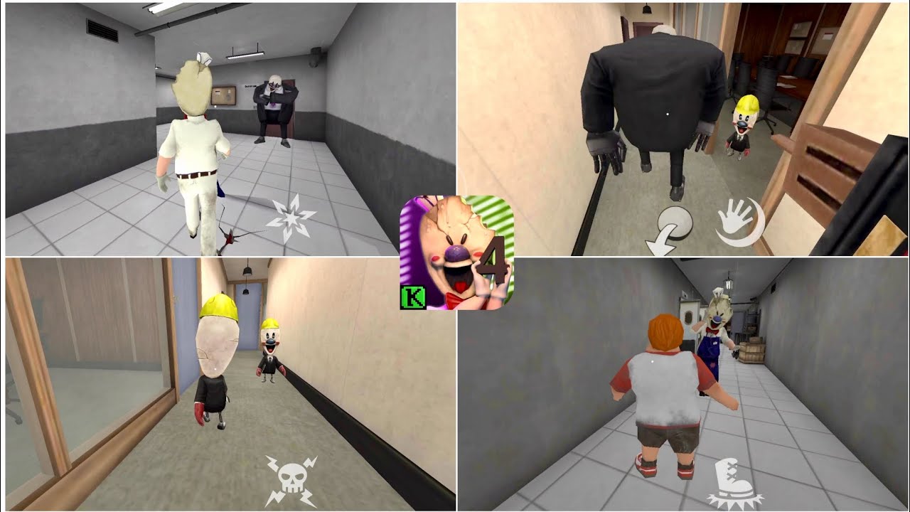 Play As Charlie vs Rod vs Boris vs MiniRod In Ice Scream 4 Outwitt 