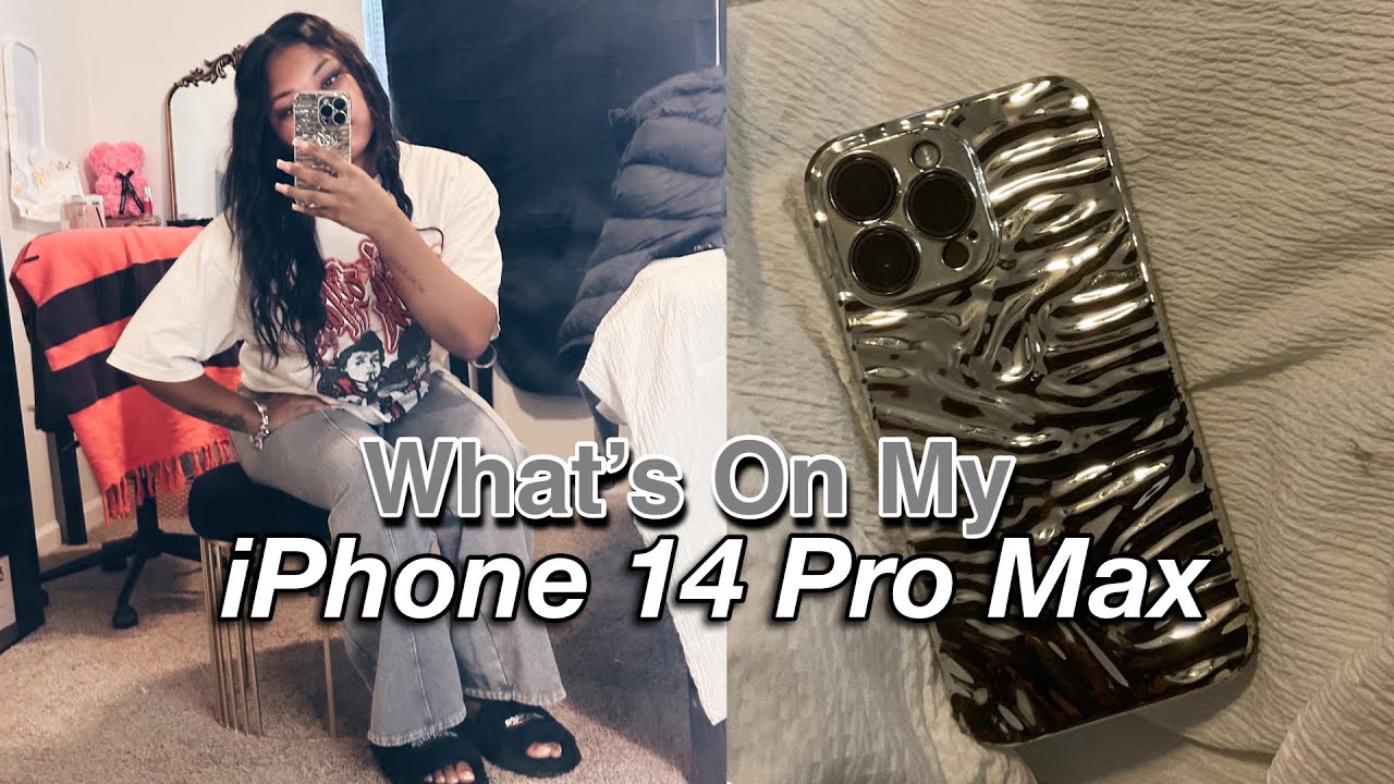 WHATS ON MY IPHONE 14 PRO MAX | Saniya Love