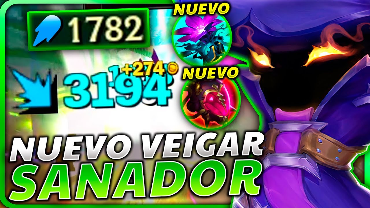😱¡CONSIGO +1800 AP con el *NUEVO VEIGAR SANADOR* que HACE +10.000 SANACION! y +3000 DAÑO de 1 ULTI!