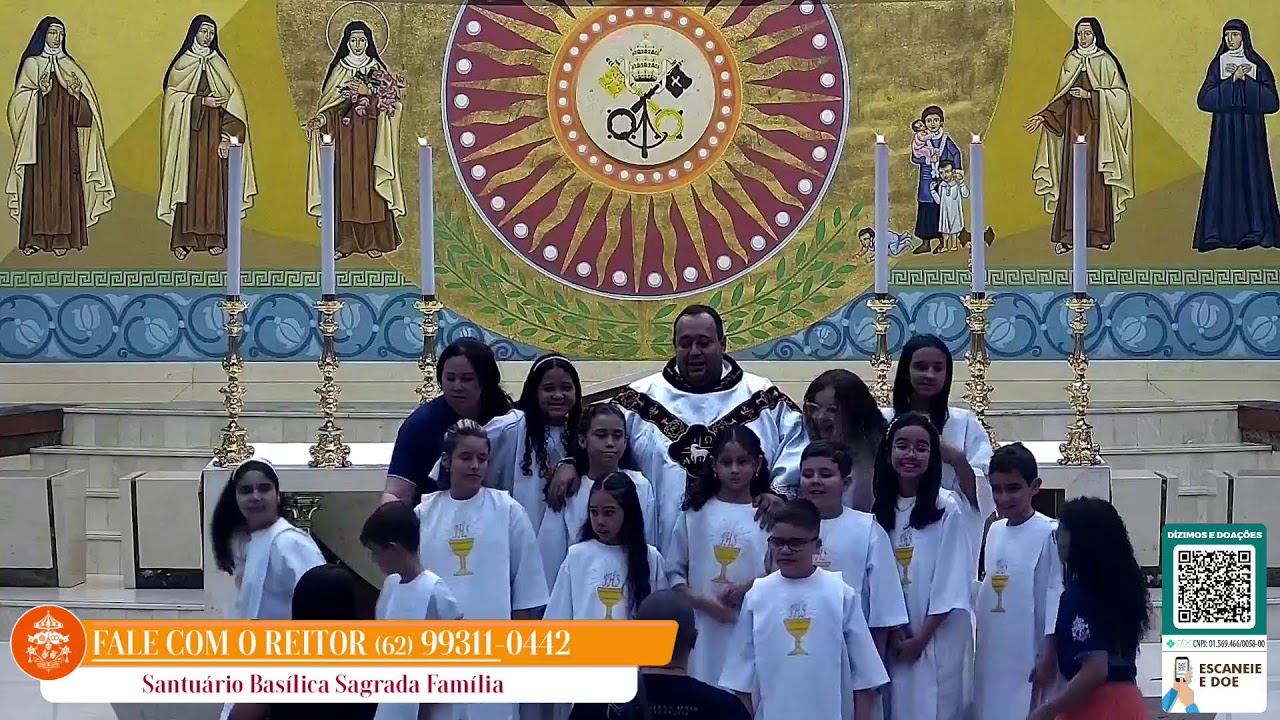 Santa Missa de Primeira Eucaristia às 16h30 - 24/06/2023 - AO VIVO