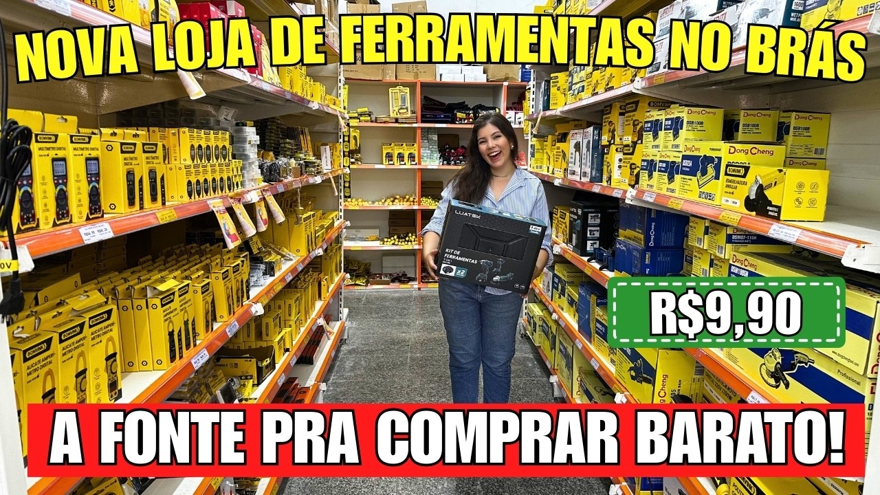 NOVA LOJA DE FERRAMENTAS EXCLUSIVA NO BR&Aacute;S COM OS MELHORES PRE&Ccedil;OS PARA REVENDA!