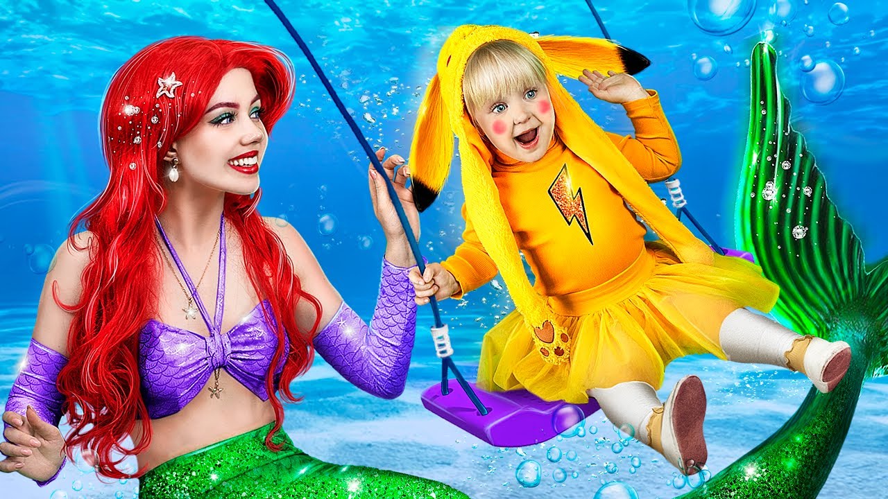 Syrenka Adoptowała Pok&eacute;mona! Pikachu Ratuje Pichu! Pokemony w Realu!