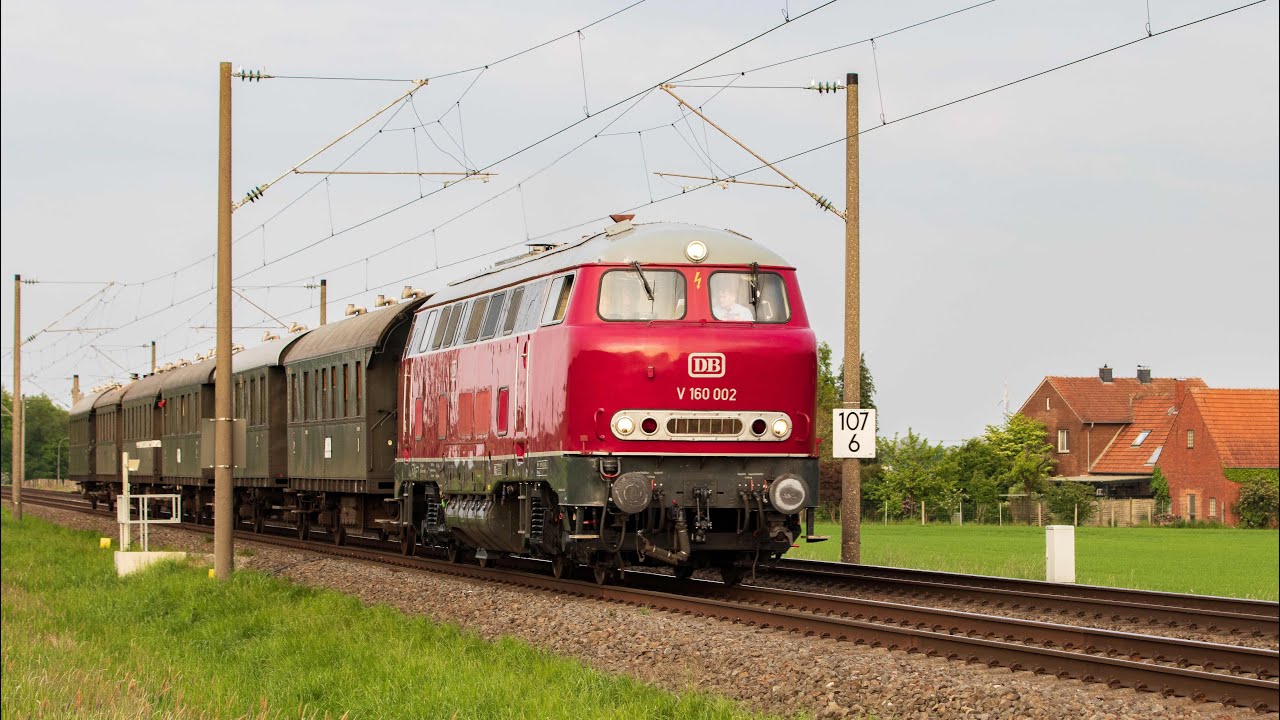 Mit V160 002 unterwegs auf dem Haller Willem