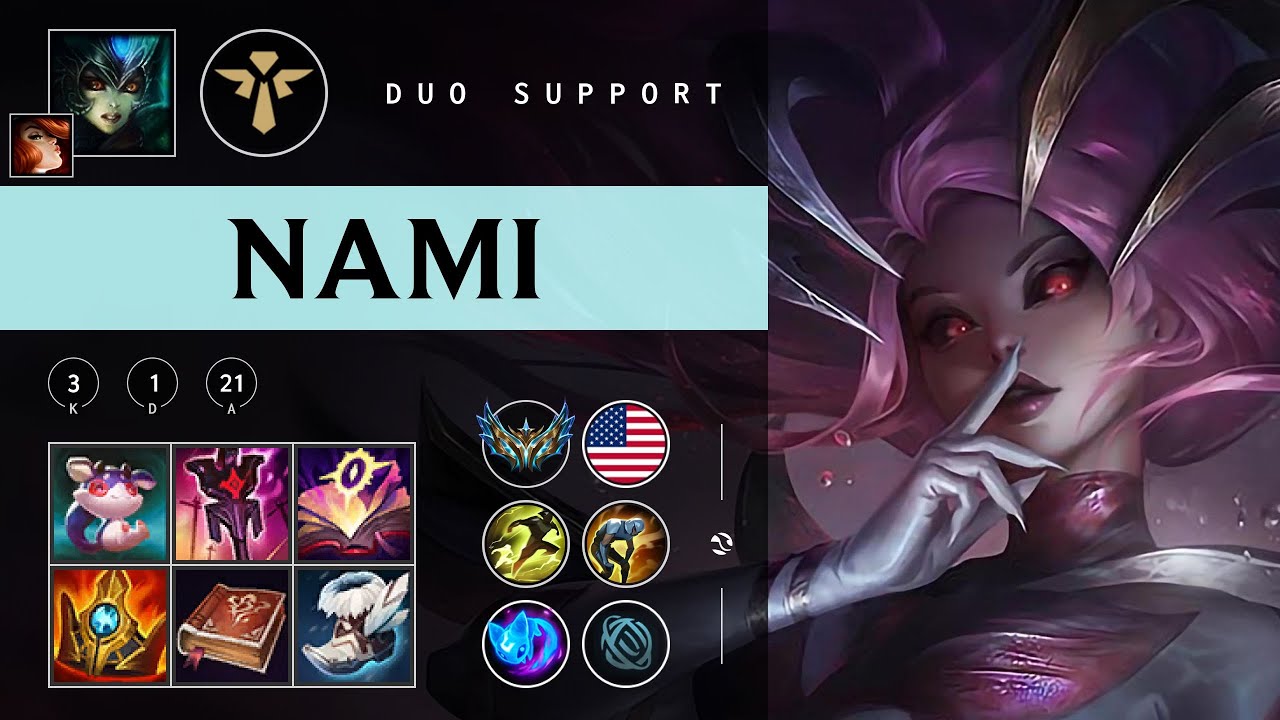 Nami Support vs Morgana - NA Challenger Patch 25.24