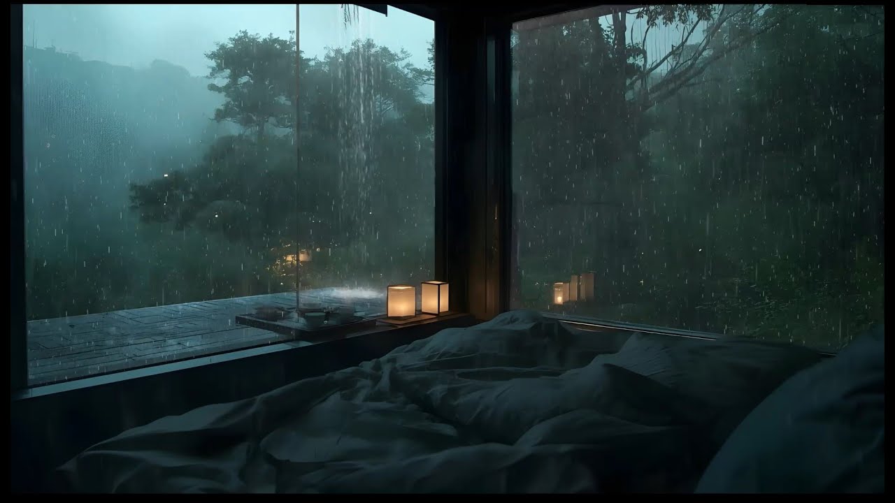 Soft Rain on the Window 🌧️ Peaceful Night Ambience for Deep Sleep & Total Relaxation