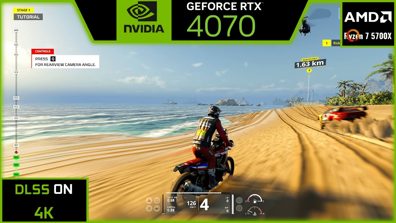 Ралли &laquo;Дакар&raquo;: RTX 4070 (максимальные настройки DLSS на 4K)