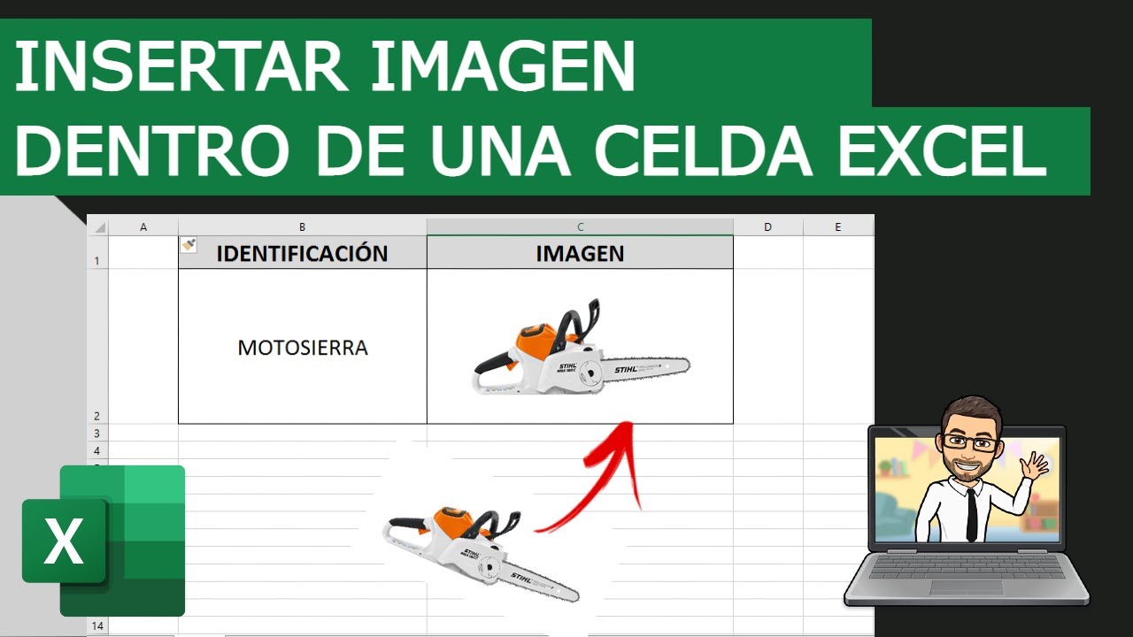 Como insertar una imagen en una celda de EXCEL