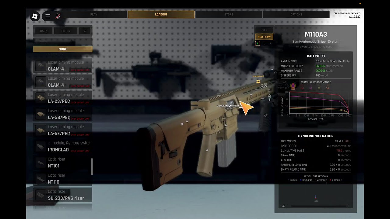 M110A3 low recoil attachments