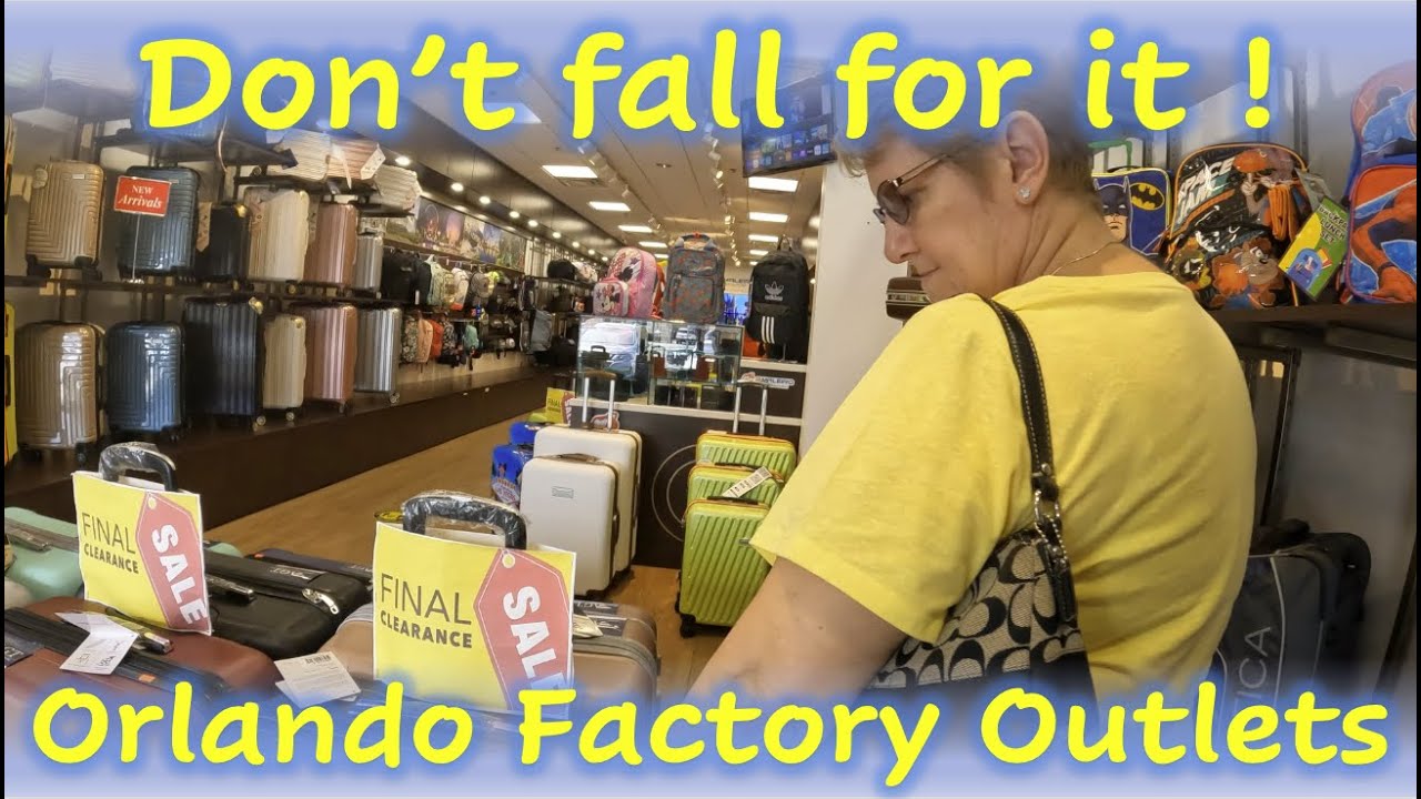 Don't fall for it ! Come Shop with us Orlando Factory Outlets