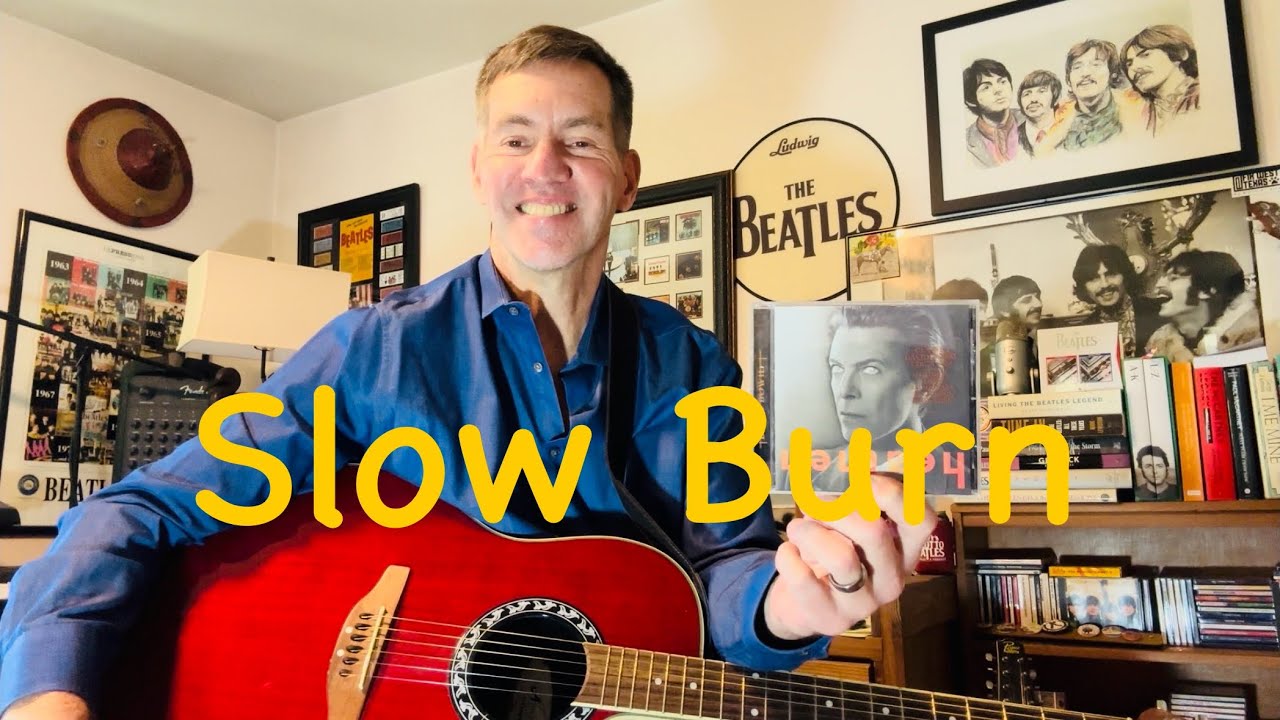 Slow Burn | David Bowie | Full Cover & Acoustic Guitar Lesson