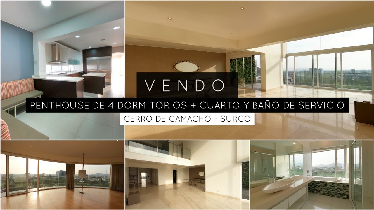 VENDO PENTHOUSE EN CERRO DE CAMACHO - SANTIAGO DE SURCO.